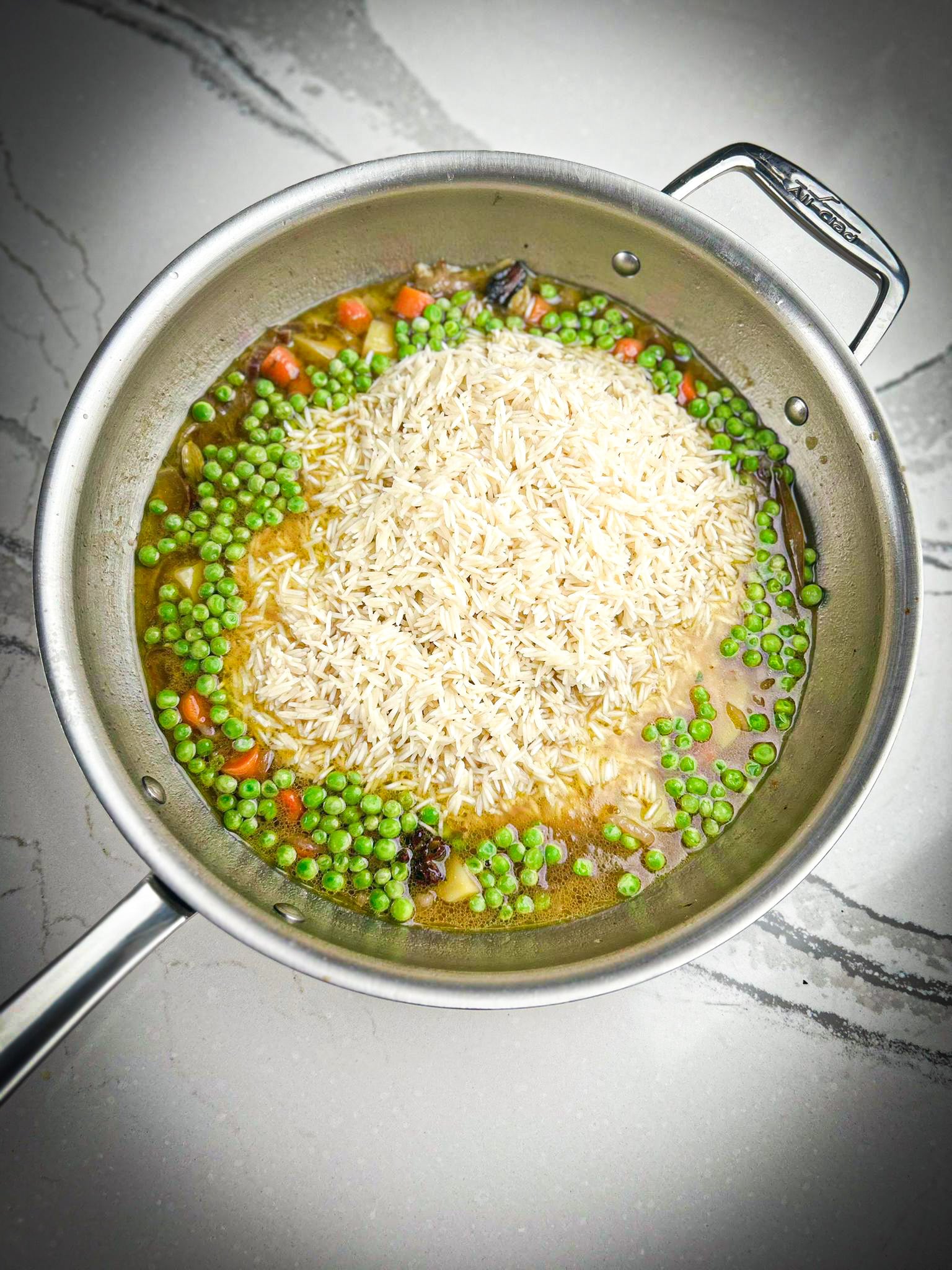 Puloav Rice Quick Stovetop Vegetable Pulao With Basmati Rice - Two Cloves In A Pot